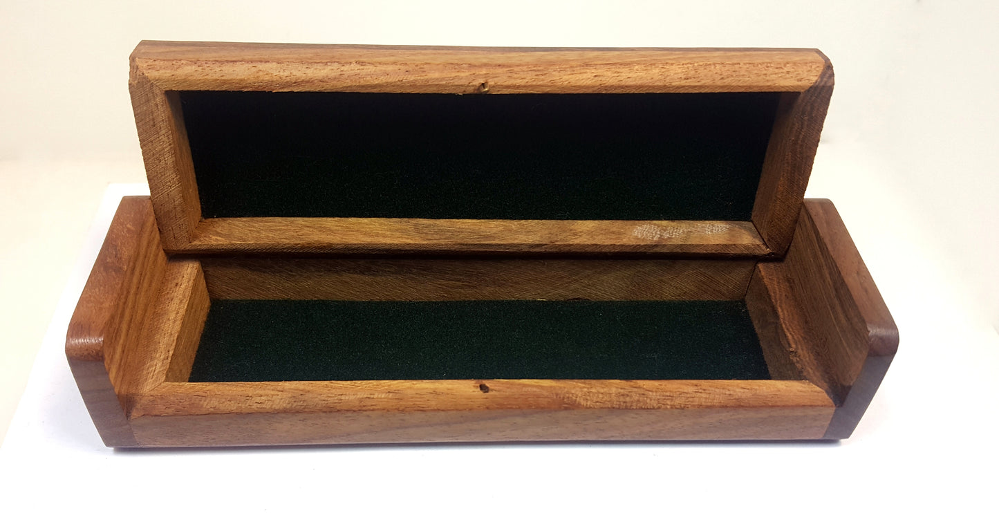 Brass and Copper OR Silver Plated Boatswain Whistle/Pipe with Chain and Storage Box with Anchor Inlay