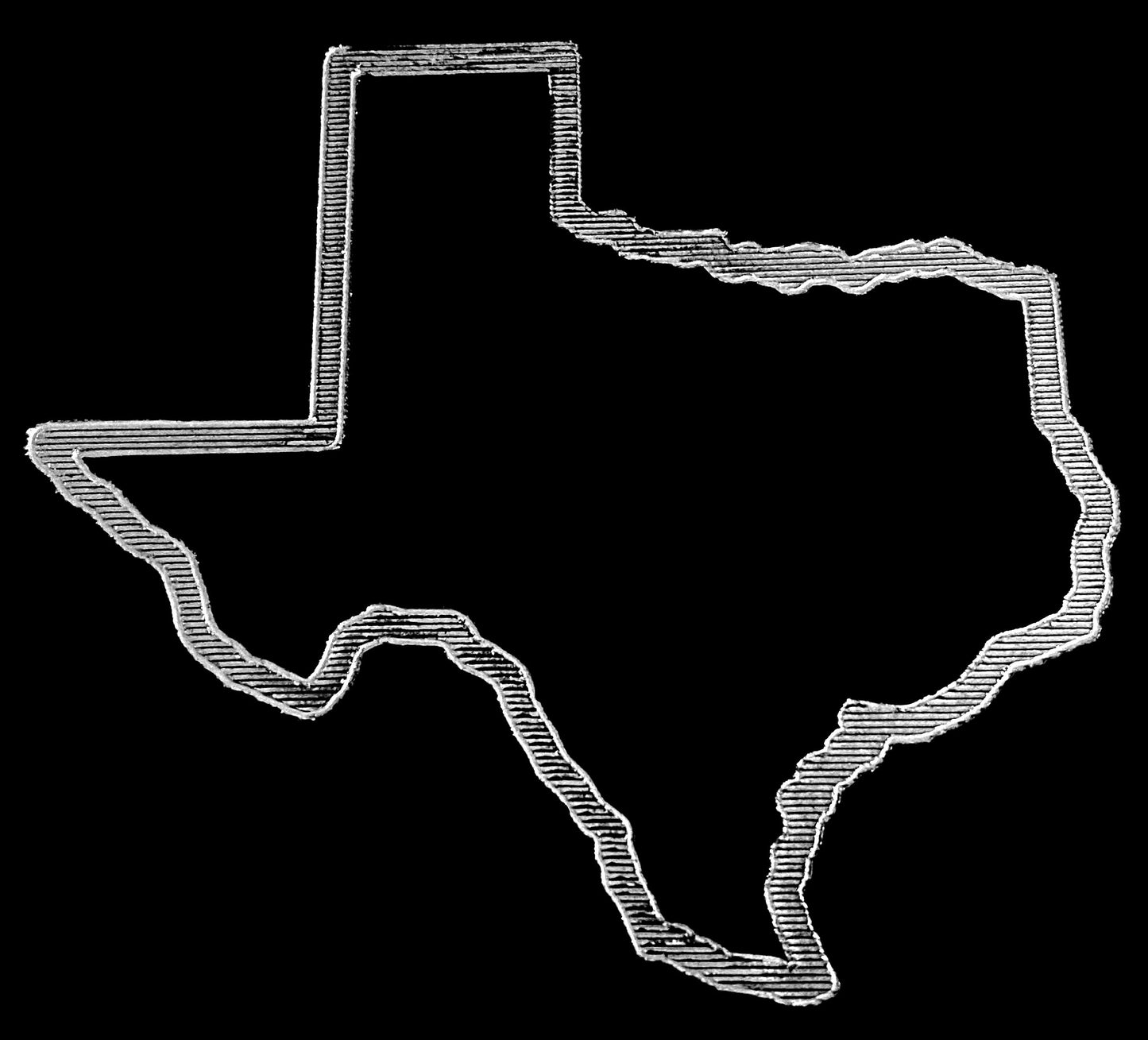 Custom Engraved State of Texas on Matte Black 8oz Premium Stainless Steel Flask