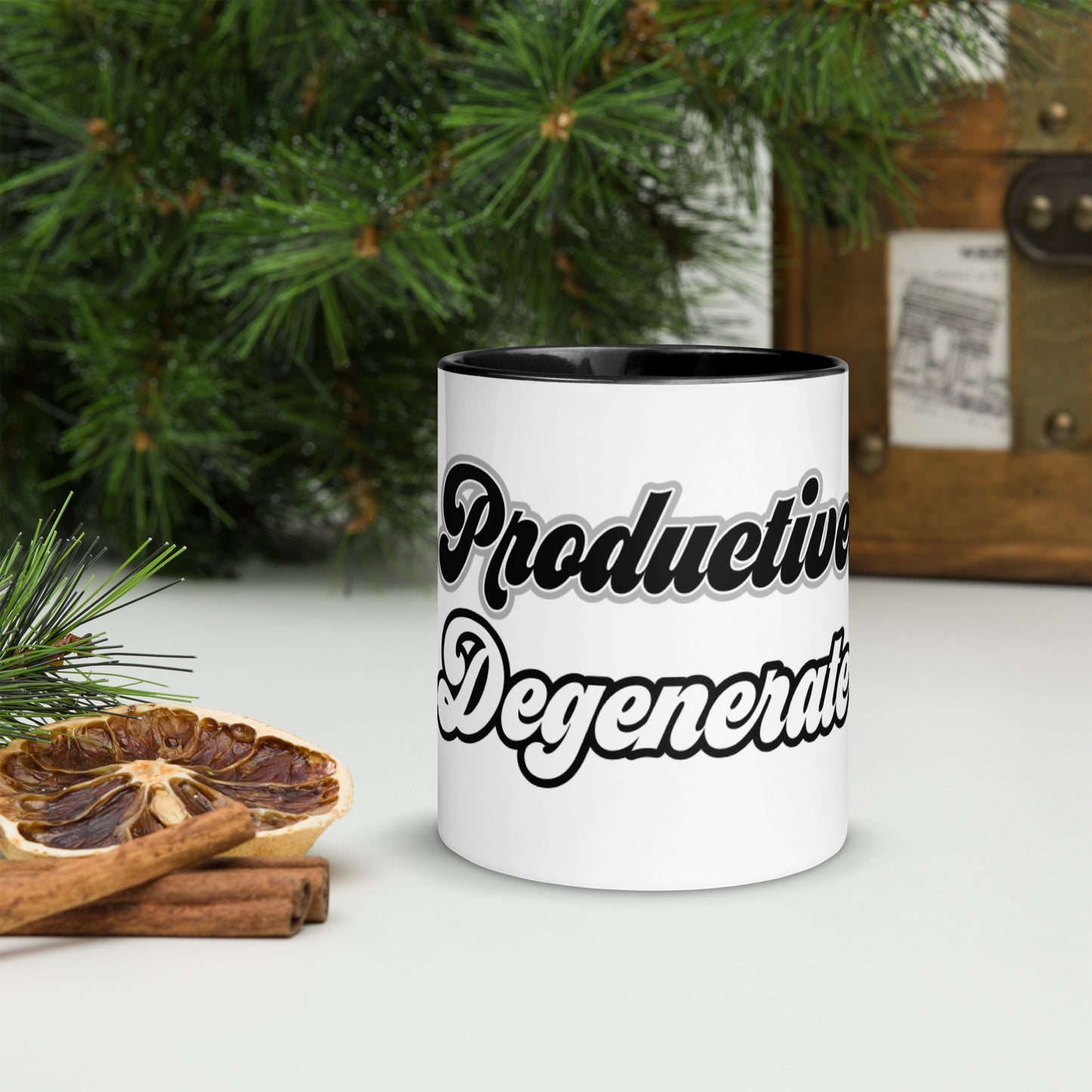 Productive Degenerate Mug with Black