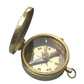 Antique Brass 1.75" Diameter Compass w/Optional Wood Case
