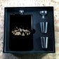 Custom Engraved Wilderness on Matte Black 8oz Premium Stainless Steel Flask