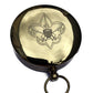 Engravable Personalized 1.75" Diameter Brass Boy Scout Scouting Compass with Optional Custom Engraved Wooden Storage Box