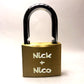 Custom Engraved Love Locks