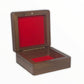 Made in the USA - US Marines Military Dog Tag Display Box with Optional Custom Engraved Plaque for Inside Lid (3 1/2" Square)