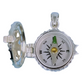 Sterling Silver Compass Rose Locket with Working Compass and Optional Custom Engraving